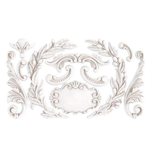 IOD OLIVE CREST Decor Mould by Iron Orchid Designs