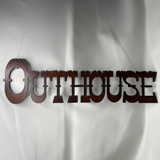 Outhouse Metal Sign