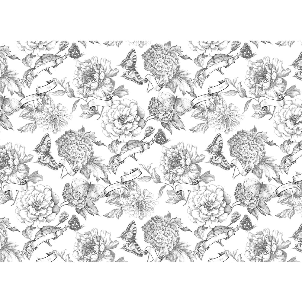 Paintable Blooms Decoupage Paper - Roycycled Treasures