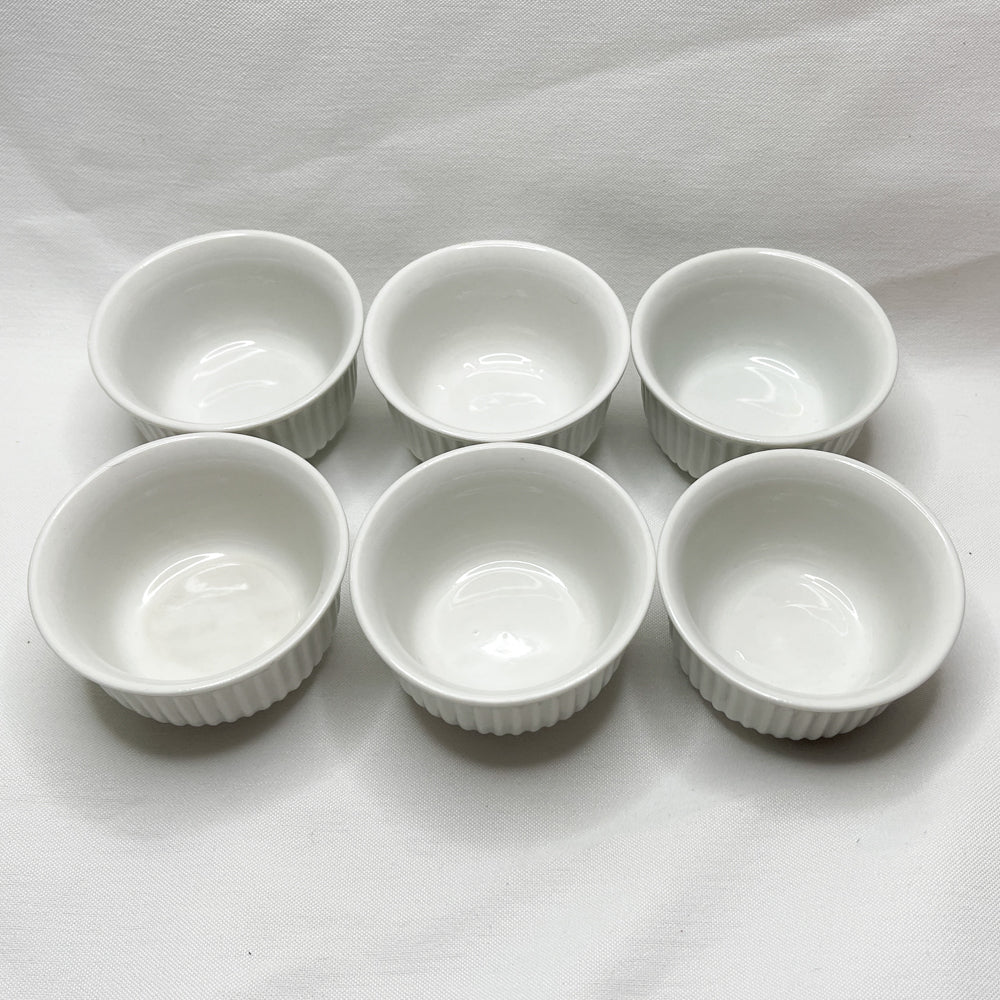 Pier 1 Small White Ramekins - Set of 6