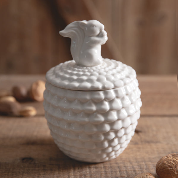 Porcelain Squirrel Canister