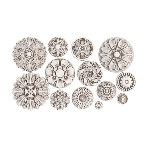 IOD ROSETTES Decor Mould by Iron Orchid Designs