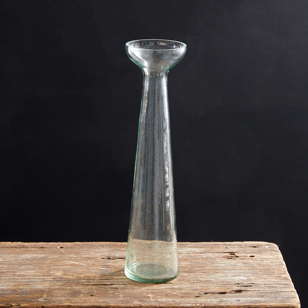 Recycled Glass Trumpet Vase - Set of 2