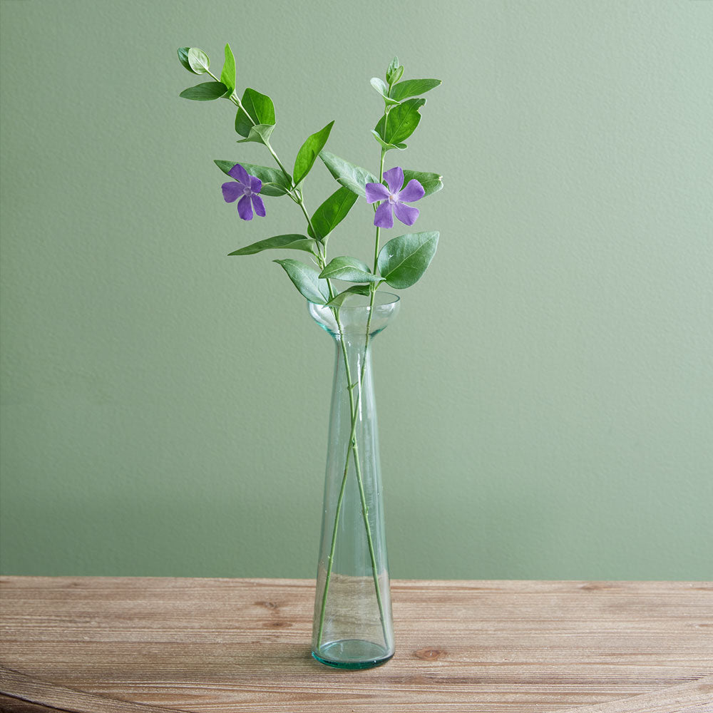 Recycled Glass Trumpet Vase - Set of 2