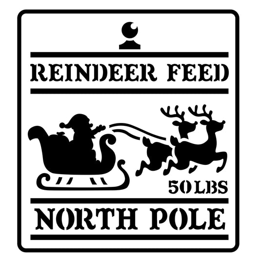 Reindeer Feed Stencil by Jami Ray Vintage