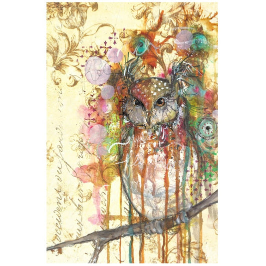 Roycycled Decoupage Paper - The Owl