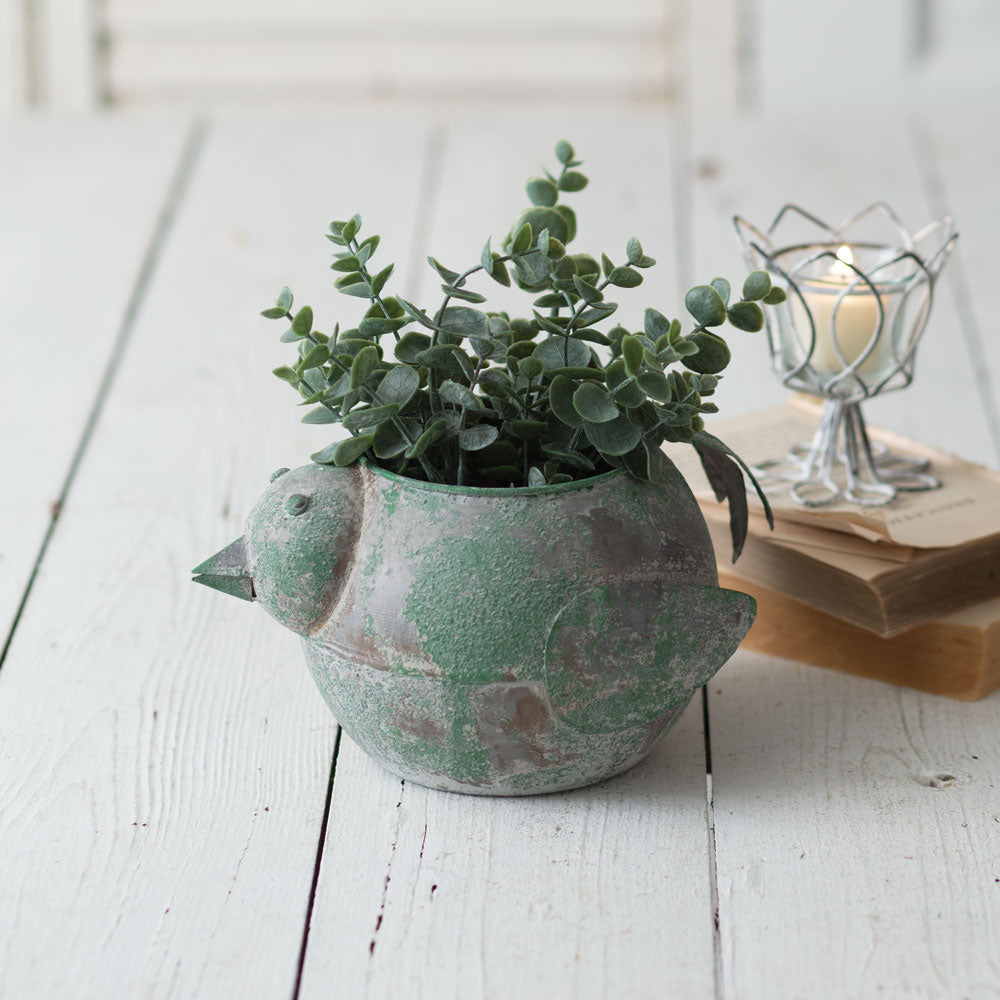 Rustic Garden Bird Planter