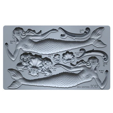 IOD SEA SISTERS Decor Mould by Iron Orchid Designs