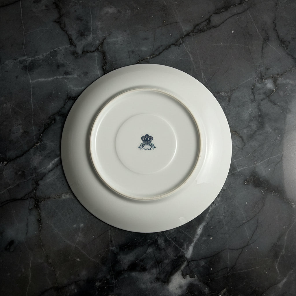 Vintage Sankyo Rose Pattern Saucers Japan - Set of 6