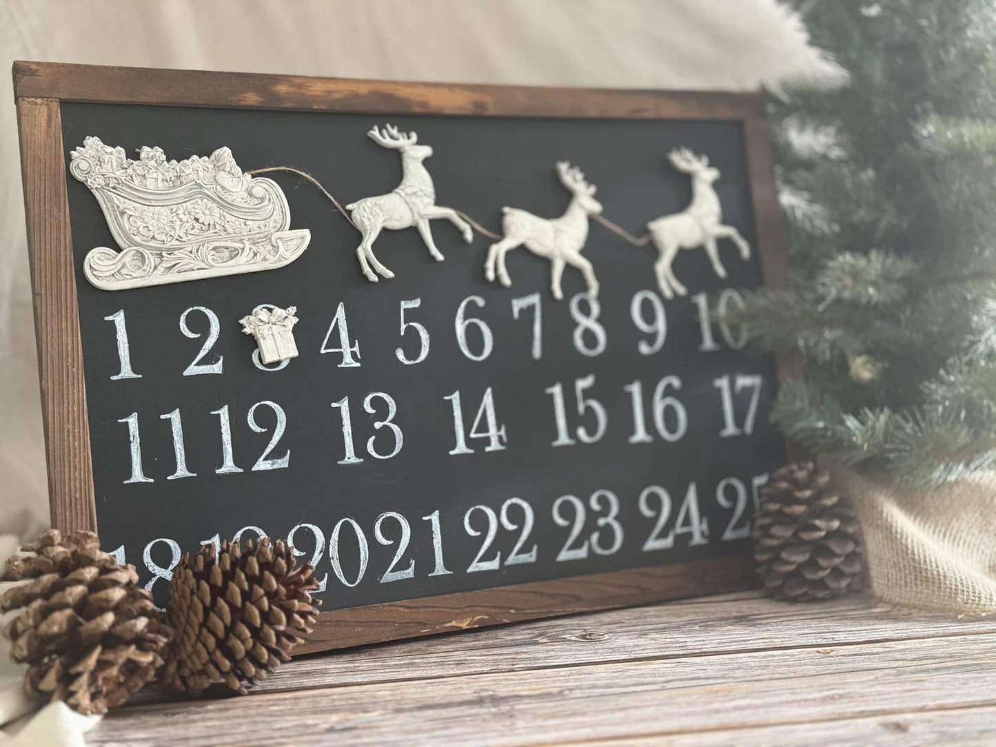 IOD Santa's Sleigh Decor Mould - Iron Orchid Designs | Limited Edition