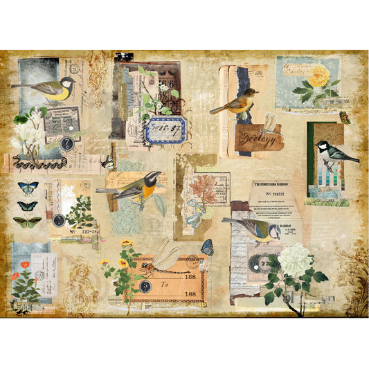 Scrappy Masterboard Decoupage Paper - Roycycled Treasures