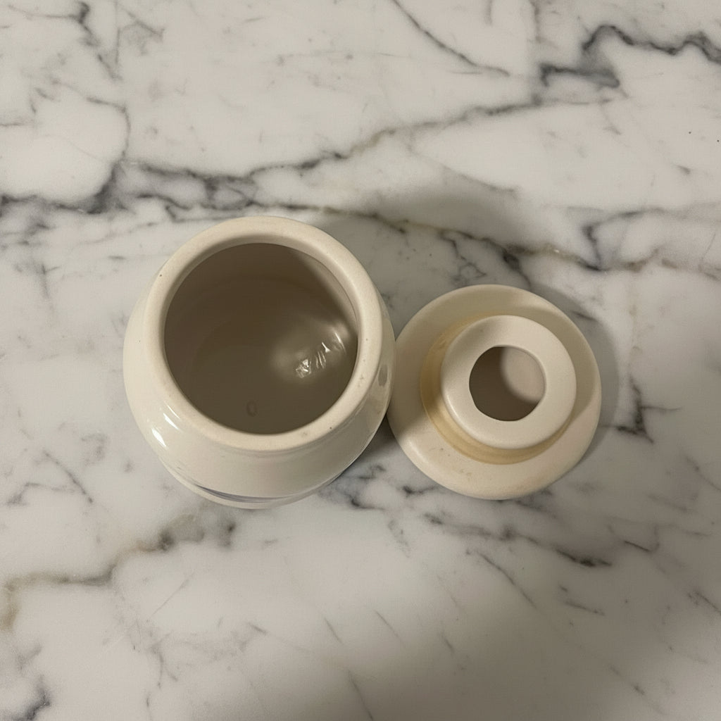 2005 Sherwood Brands Lidded Stoneware Thyme Crock