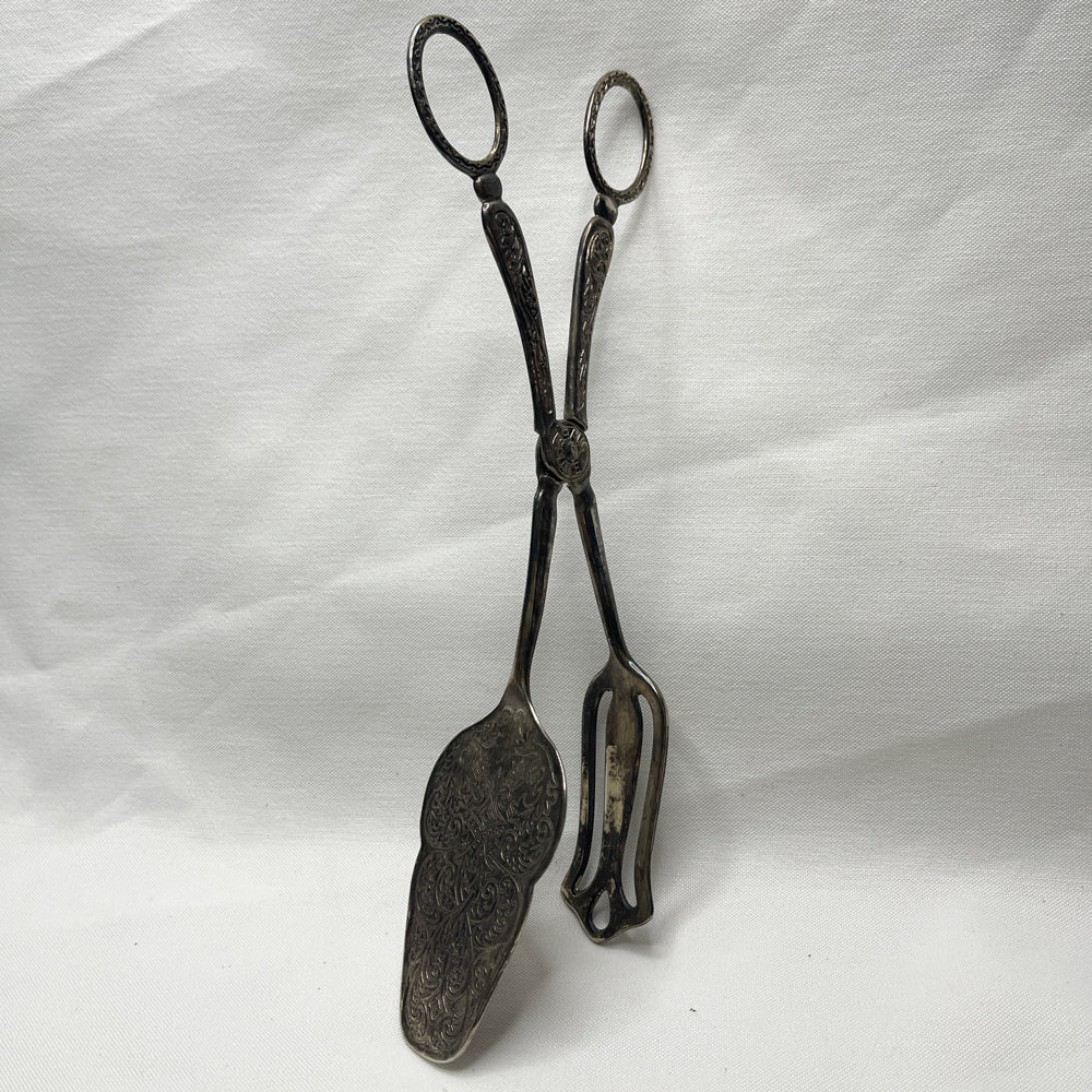 Silverplate Serving Tongs - Vintage