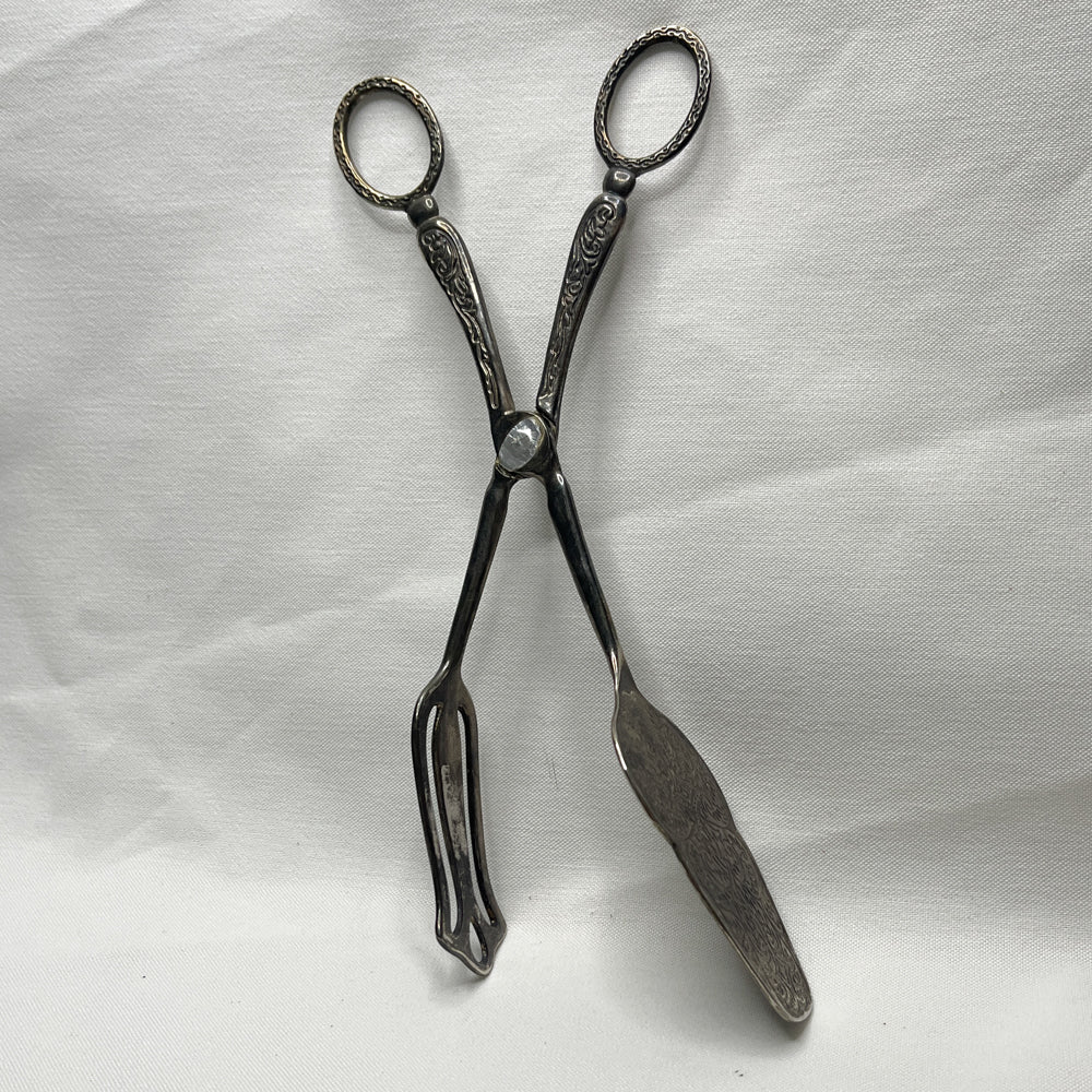 Silverplate Serving Tongs - Vintage