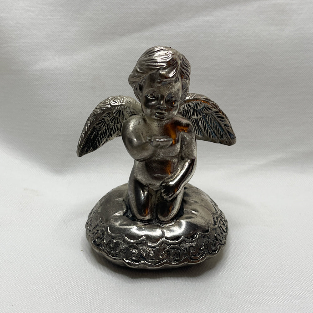 Sliverplated Cherub Ring Holder - Vintage