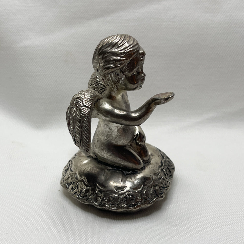 Sliverplated Cherub Ring Holder - Vintage