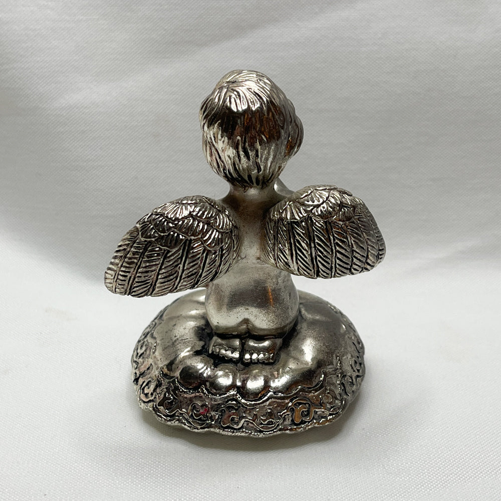 Sliverplated Cherub Ring Holder - Vintage