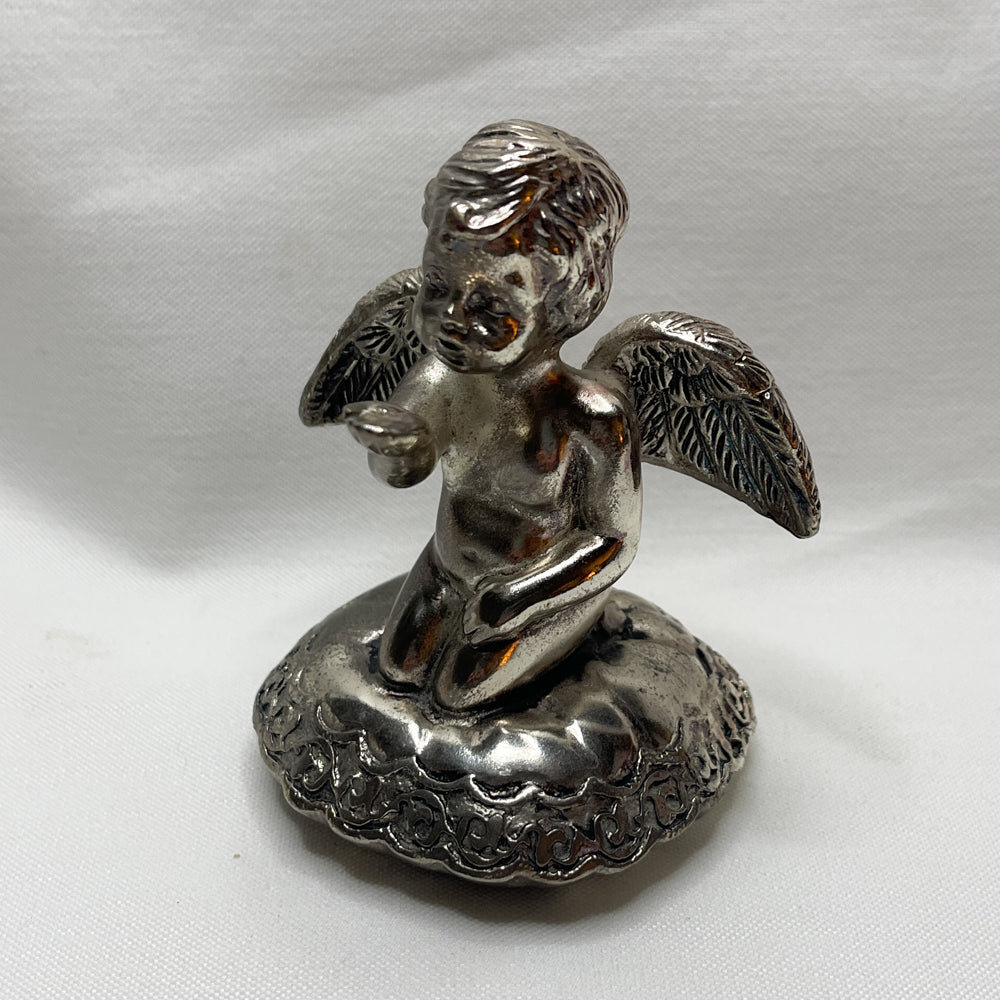 Sliverplated Cherub Ring Holder - Vintage