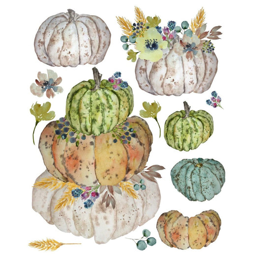 Stacked Heirloom Pumpkins - Roycycled Treasures