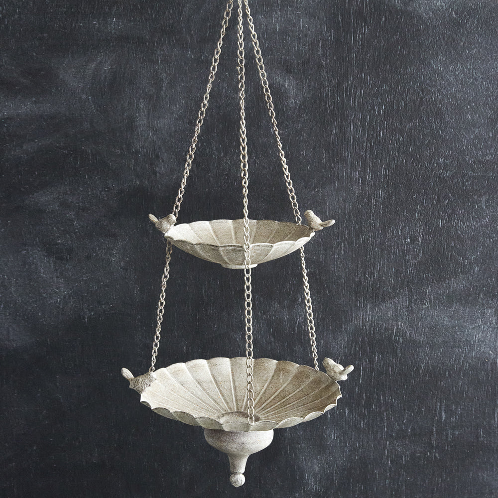 Stone Gardens Two-Tier Hanging Bird Feeder