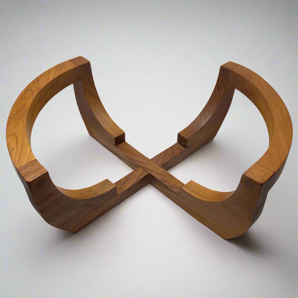 Teak Wood Bowl & Stand - Thailand