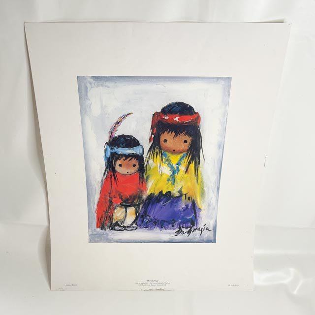 1970s Ted DeGrazia "Wondering" Print