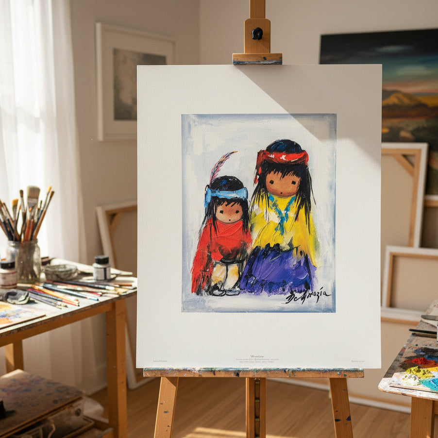 1970s Ted DeGrazia "Wondering" Print
