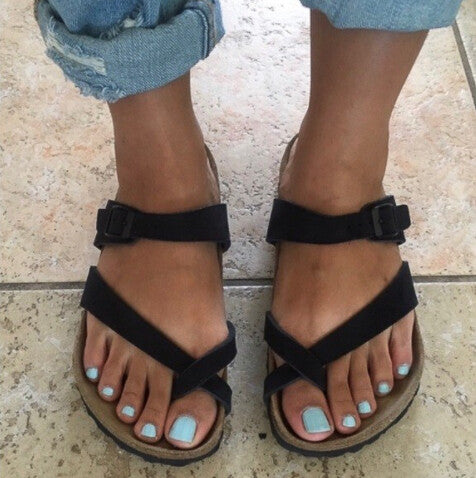 Amara Black Sandals by Top Moda