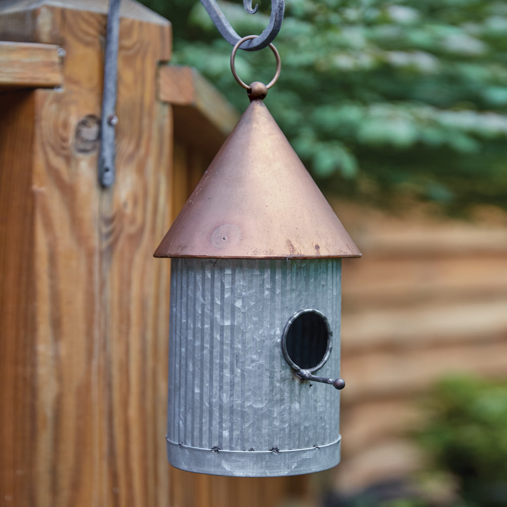 Two-Tone Silo Birdhouse