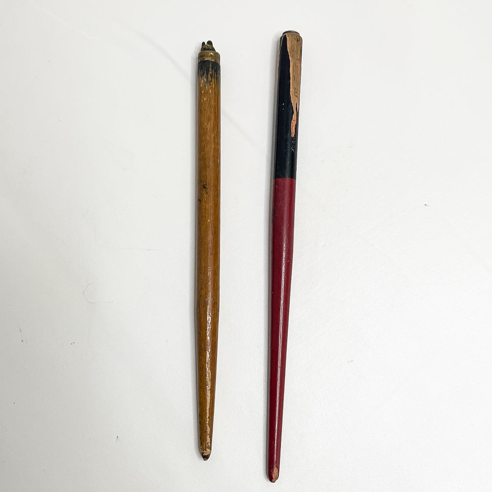 Vintage Wood Calligraphy Pens - Set of 2