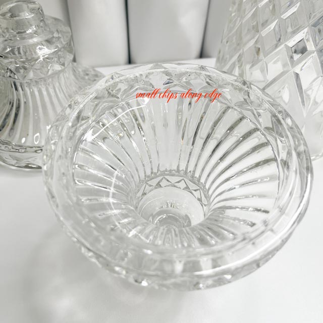 Vintage Pressed Glass Table Lamp Base