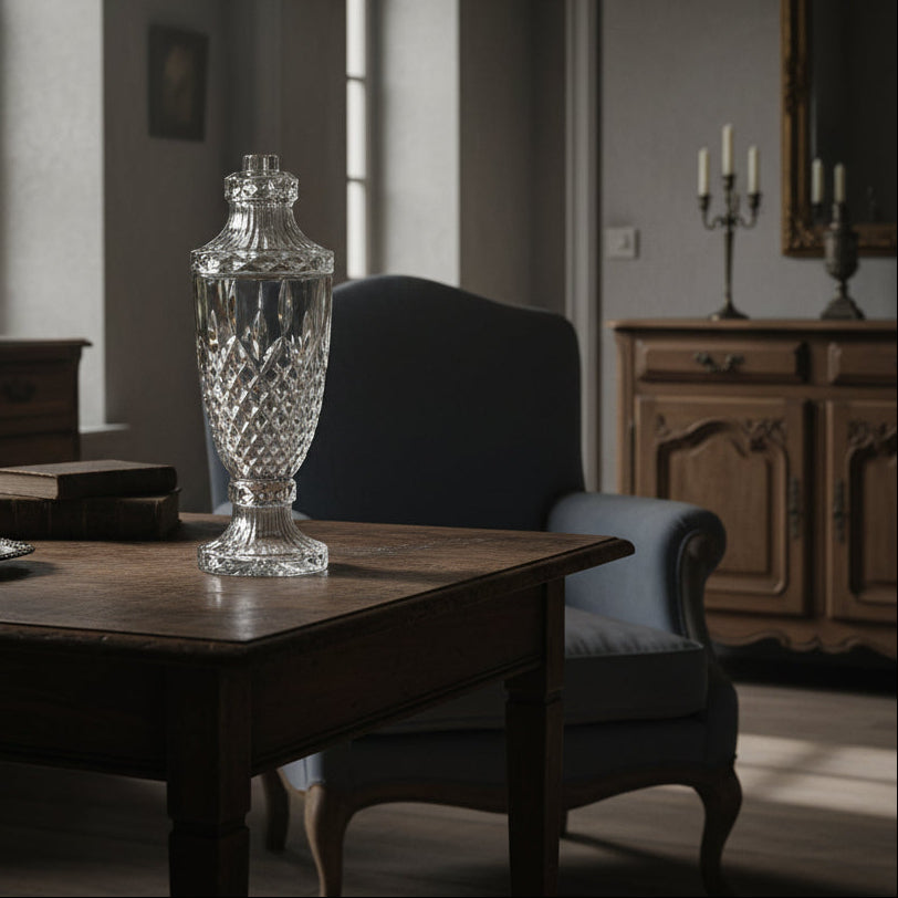 Vintage Pressed Glass Table Lamp Base