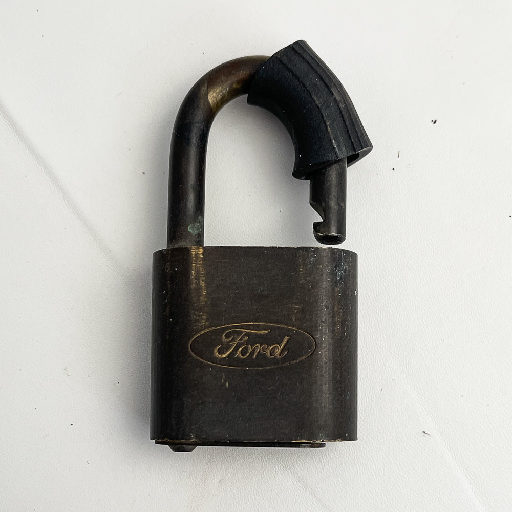 Vintage Ford Brass Padlock - 1950s