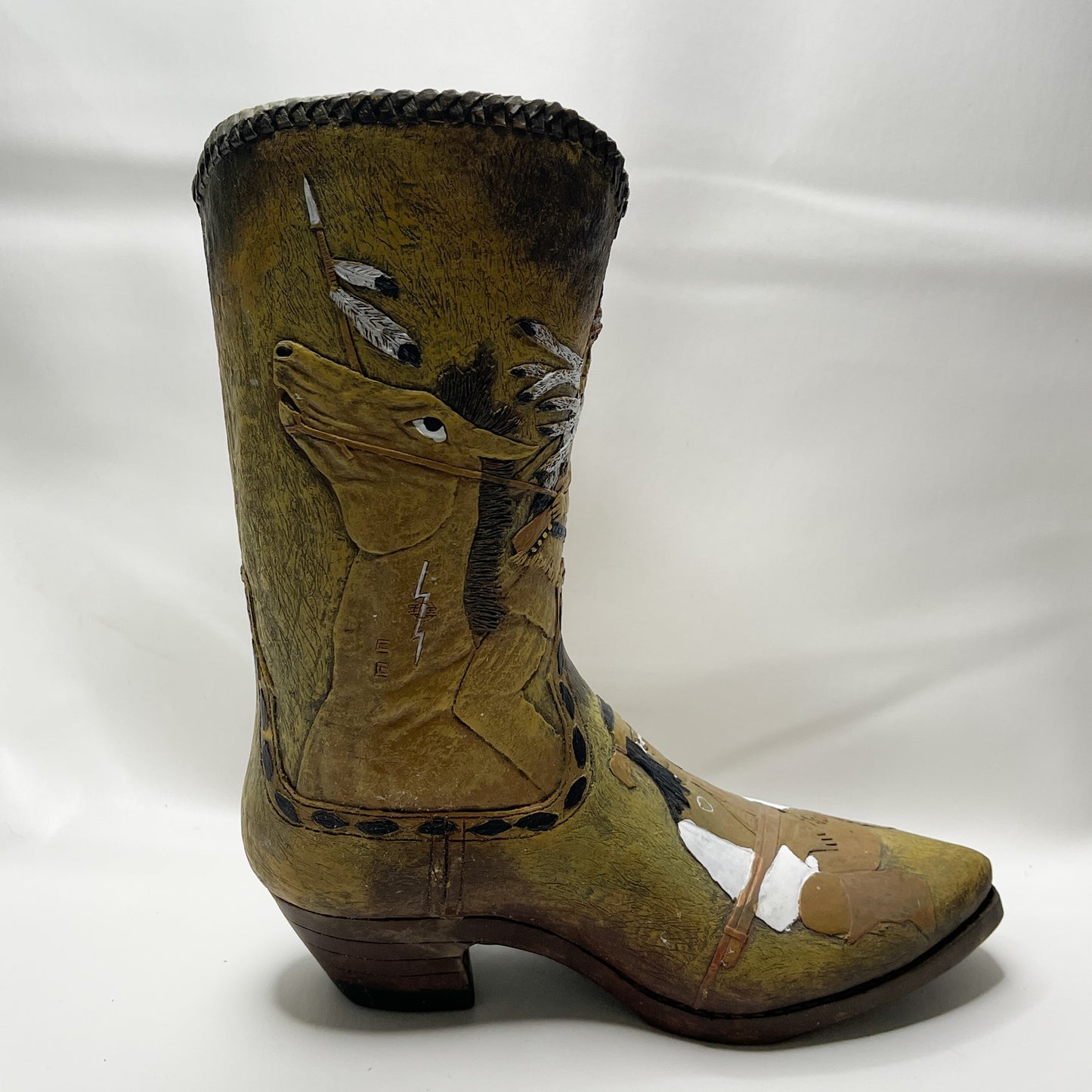 Western Boot Vase