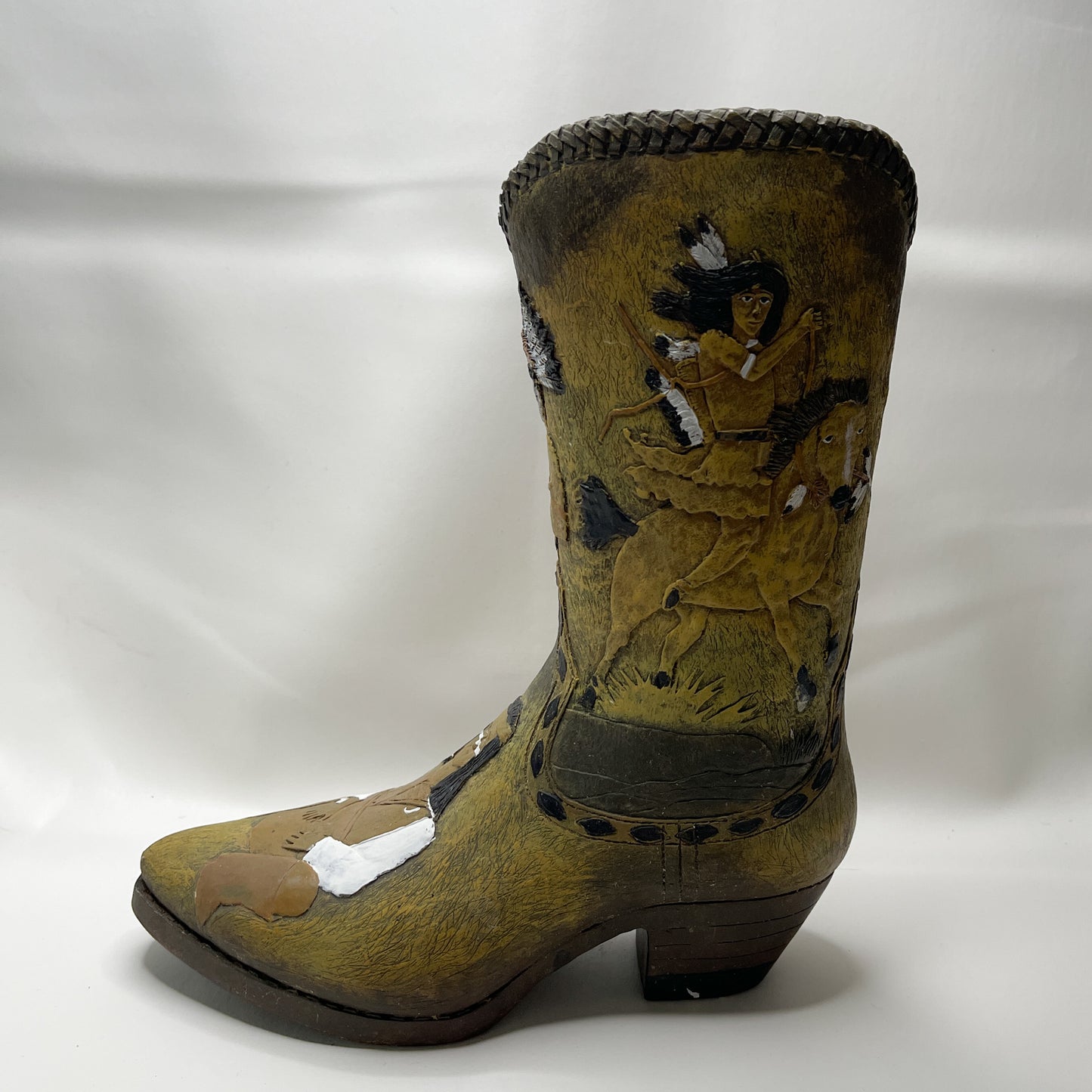 Western Boot Vase