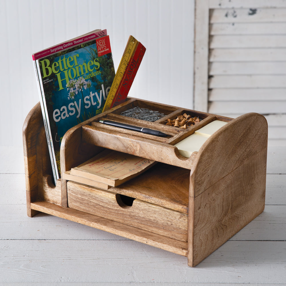 Wood Desk Organizer