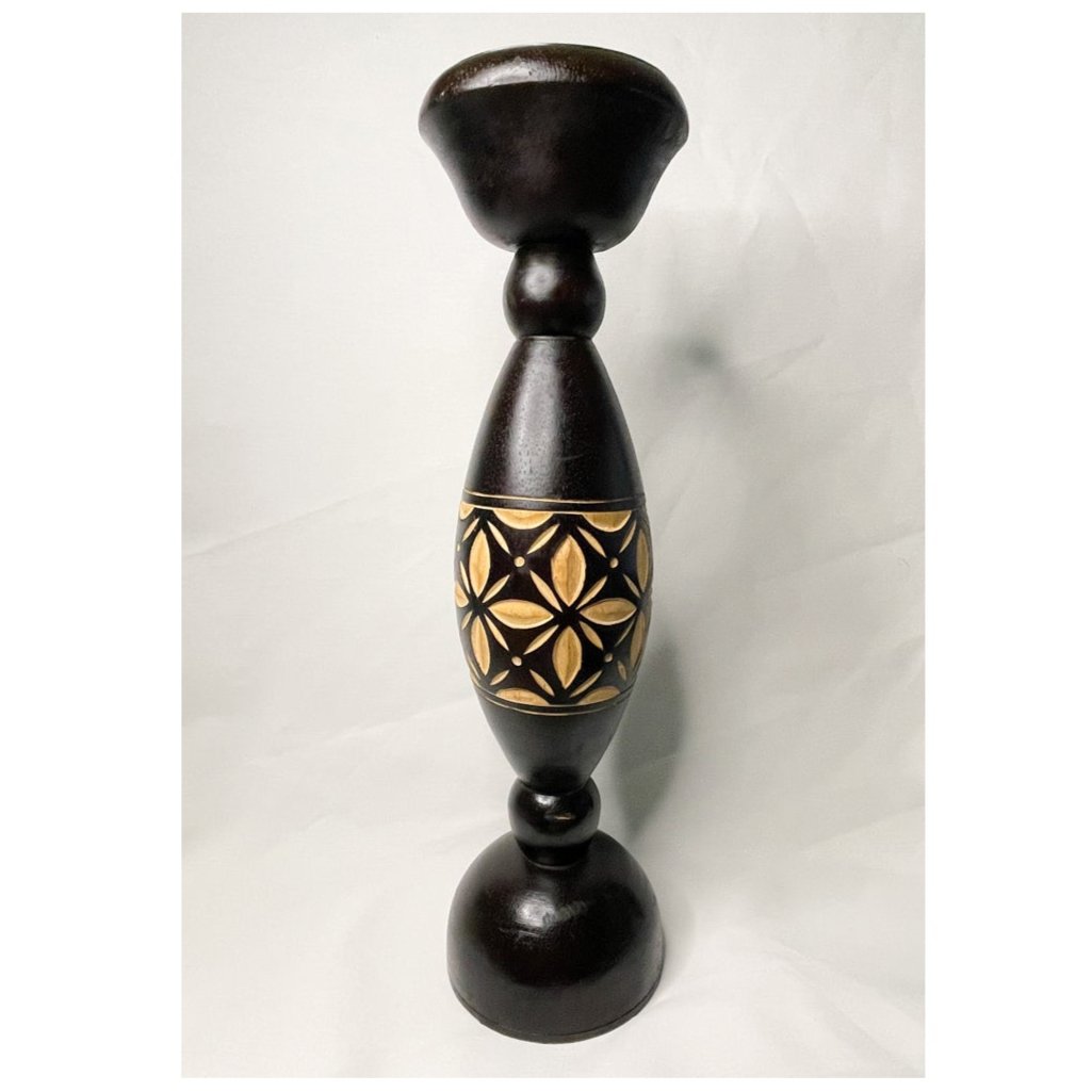 Carved Wood Candle Holder - Pier 1