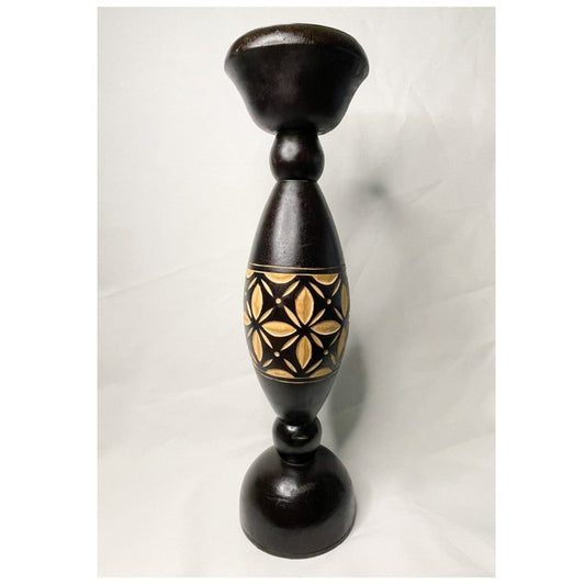 Carved Wood Candle Holder - Pier 1