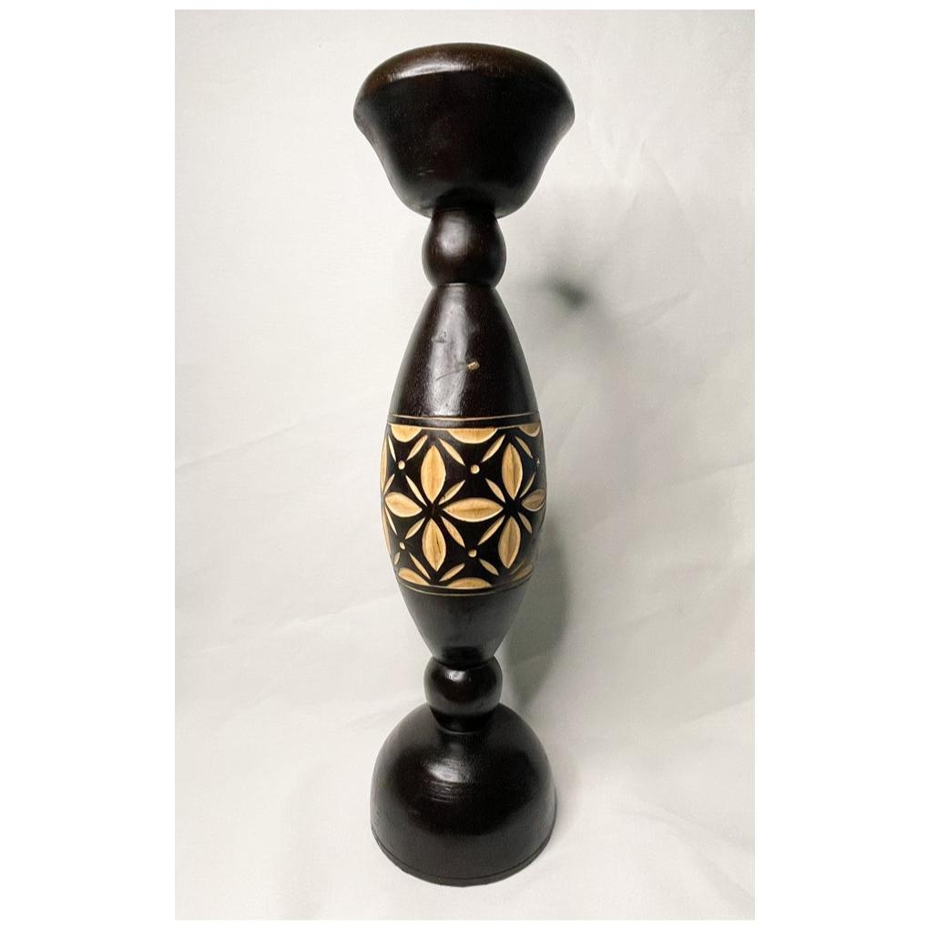 Carved Wood Candle Holder - Pier 1