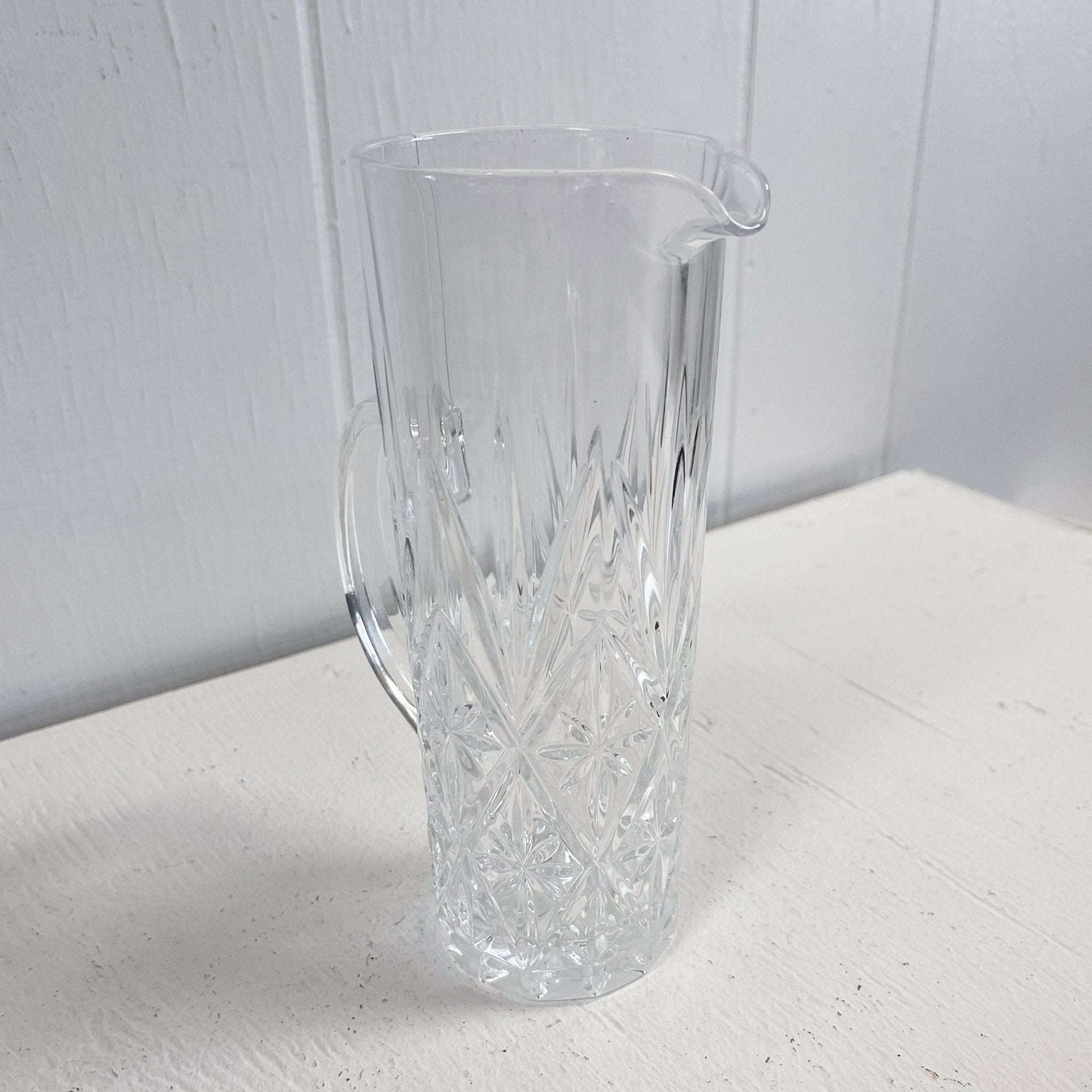 Chantilly Taille Beaugency Pint Pitcher by Cristal D'arques-Durand-CRISTAL D'ARQUES-DURAND-Pitcher-Stockton Farm