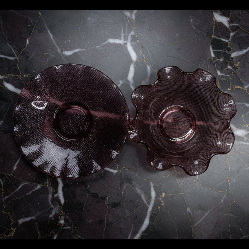 1960s Colony Glass Dessert Bowl with Underplate