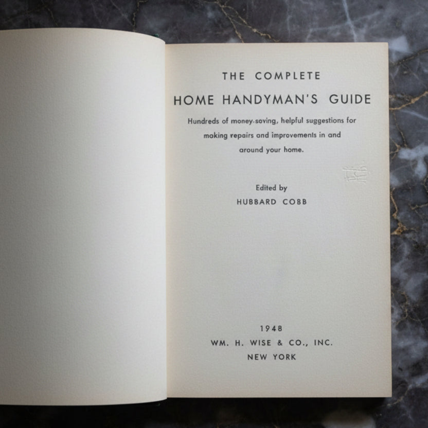 1948 Complete Home Handyman’s Guide | Vintage DIY Repair Book