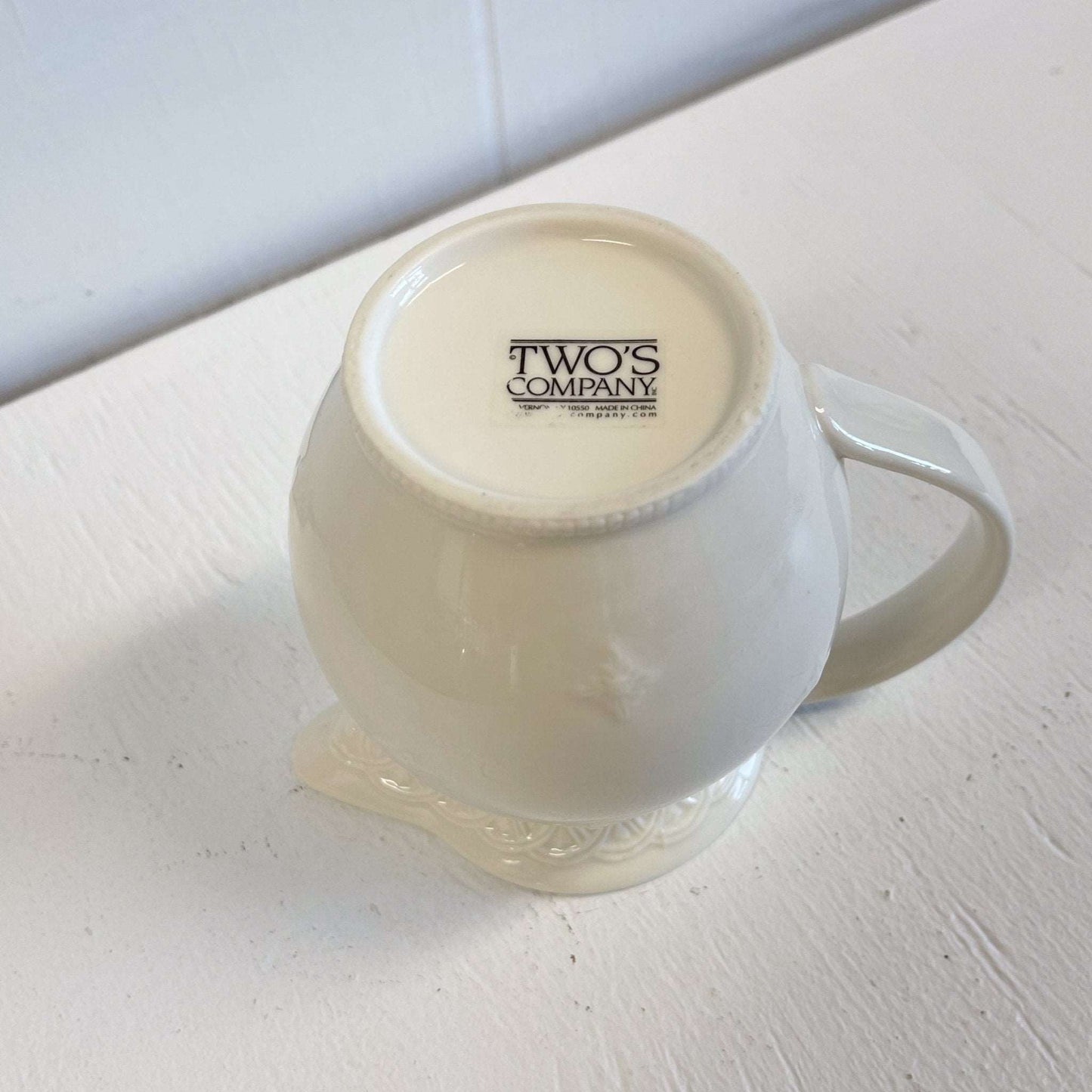 Creamware Pitcher by Two's Company-Two's Company-Small Pitcher-Stockton Farm