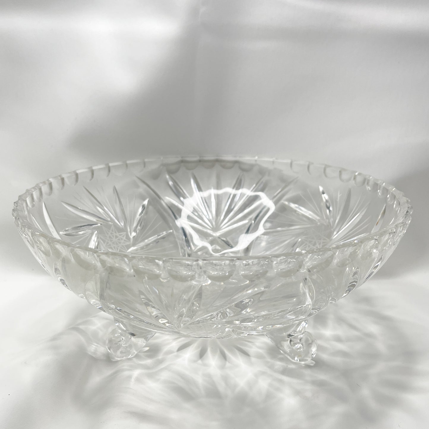 Crystal Footed Bowl - Vintage