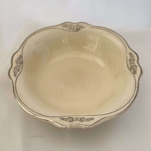 Dessert Bowl Silver Rose Patrician by Homer Laughlin-Homer Laughlin-Bowl-Stockton Farm