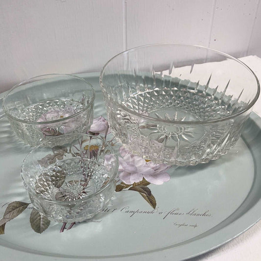 Diamant Glass Bowls by Arcoroc France-Arc International-Serving Bowls-Stockton Farm