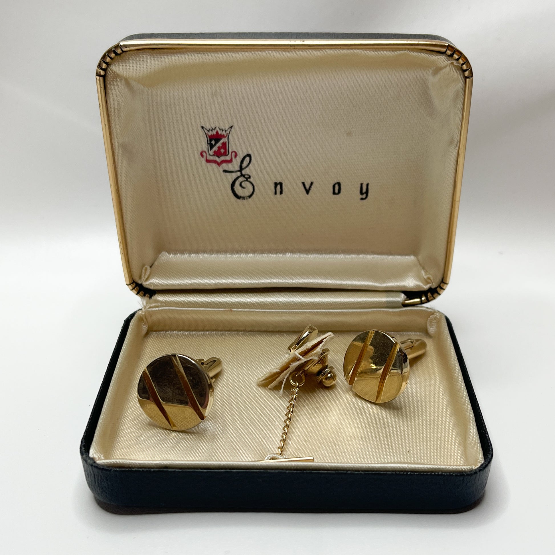 Envoy Cufflinks & Tie Tack Set - 1960s