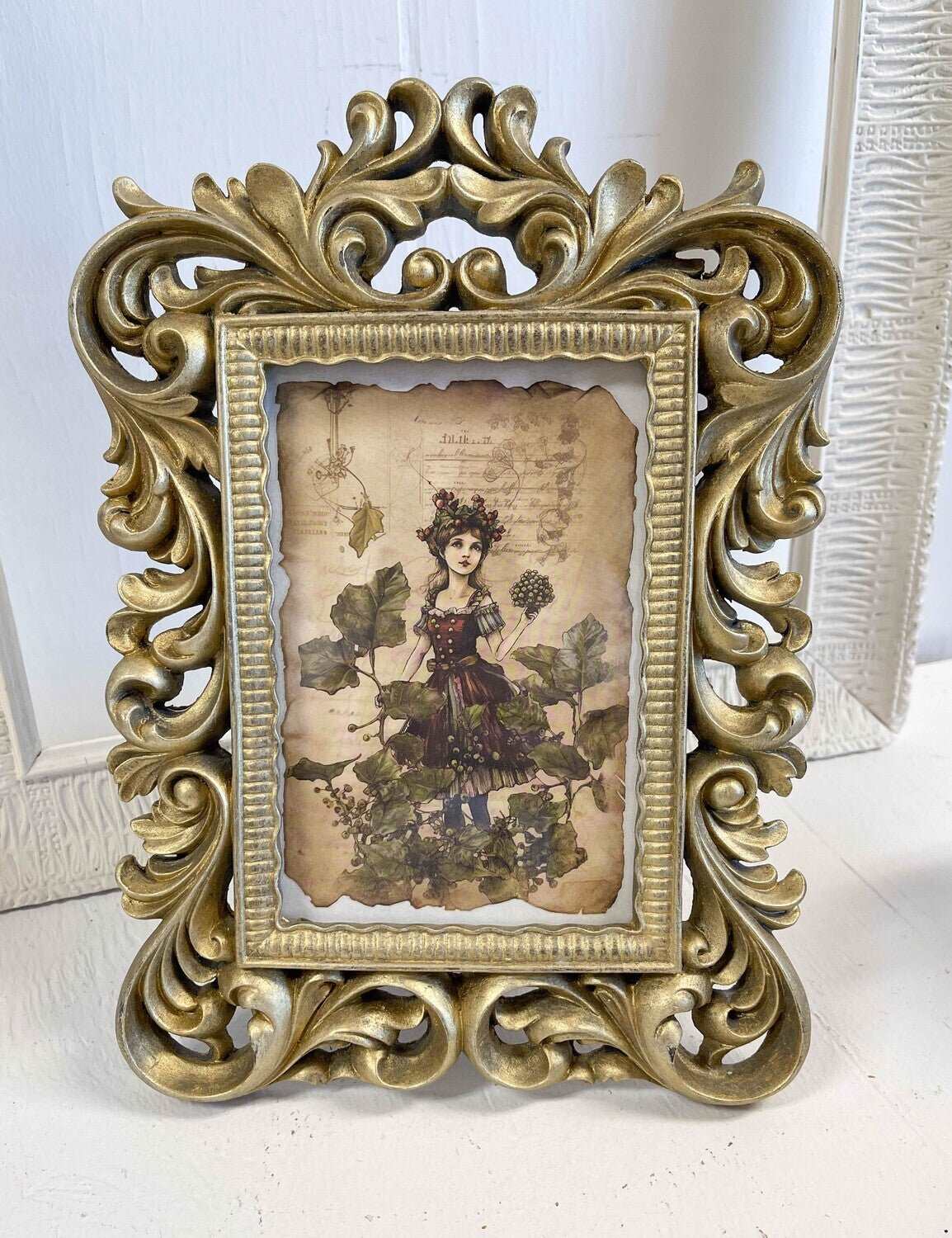 Fairy Framed Art in Gilded Frame-Stockton Farm-Fairy Art-Stockton Farm