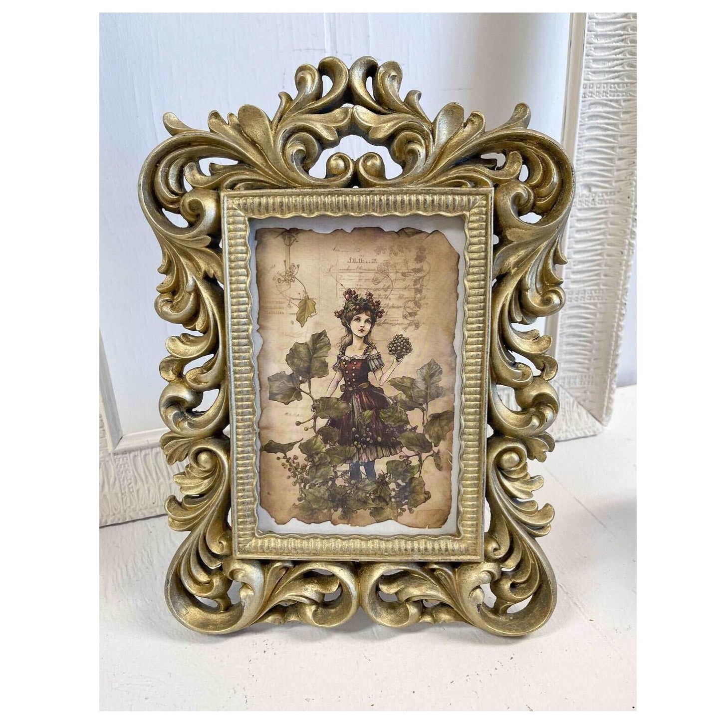 Fairy Framed Art in Gilded Frame