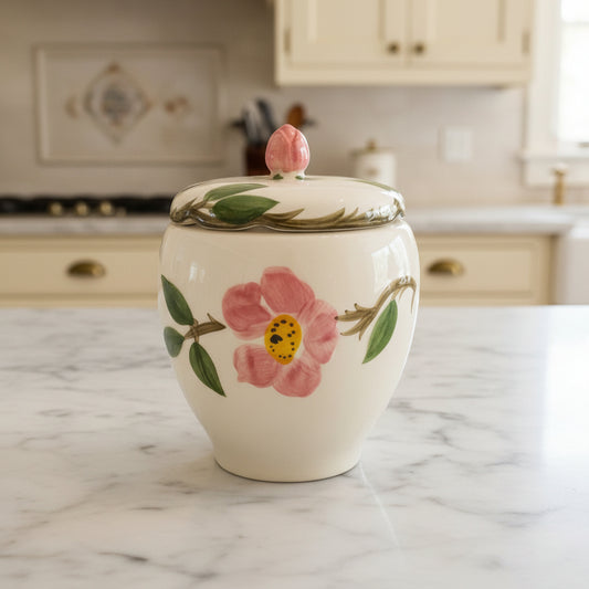1980s Franciscan Desert Rose Lidded Sugar Bowl